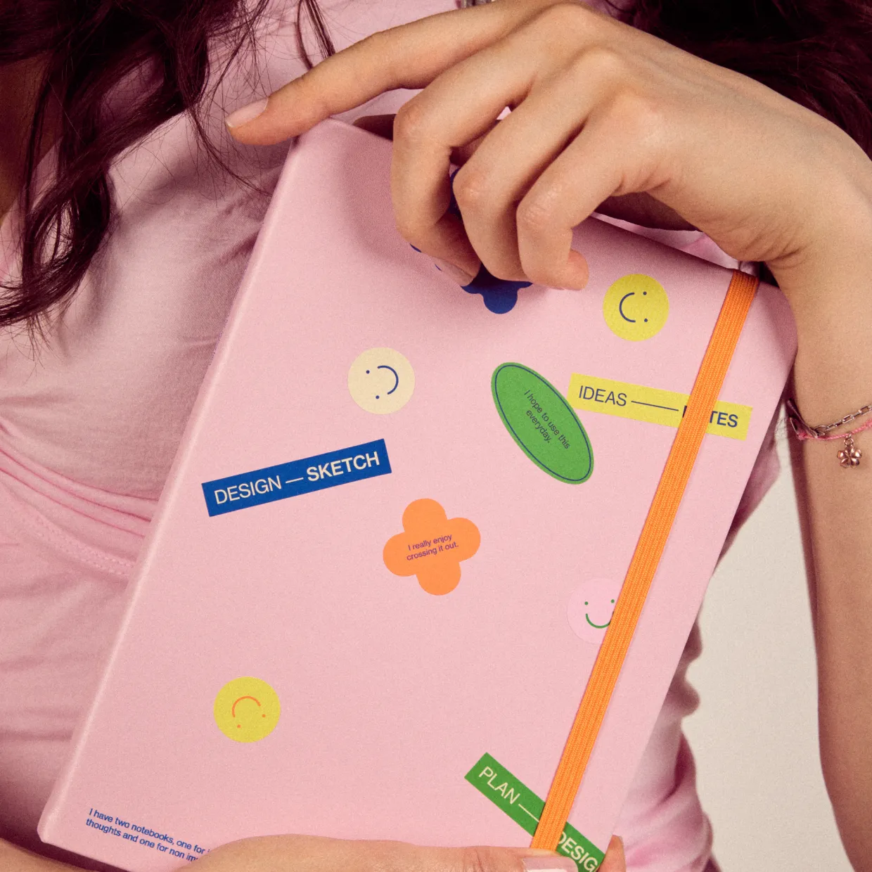 Blush Any Day Notebook Ruled A5