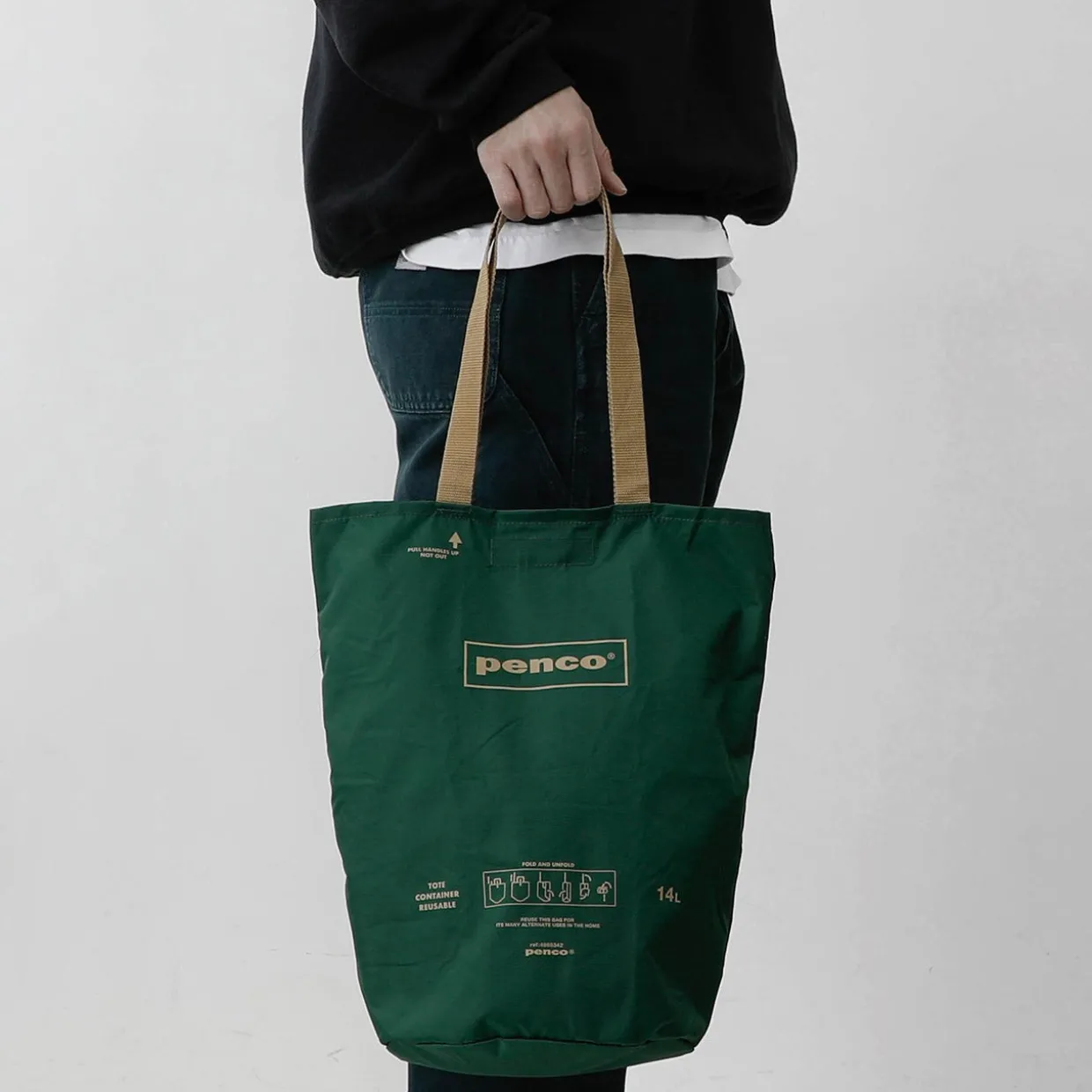 Bucket Tote Dark Green