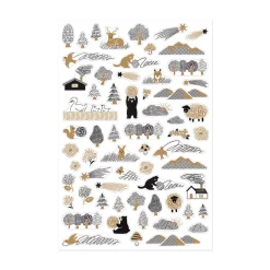 Camouflage Forest Decorative Sticker Sheet