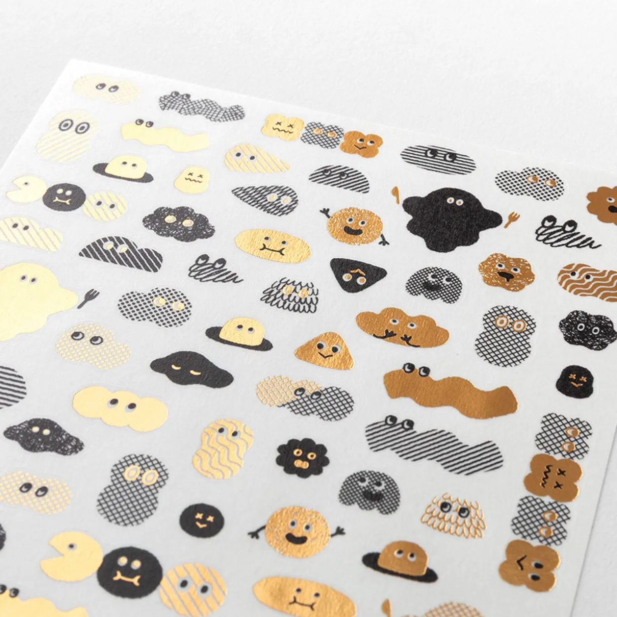Camouflage Mini Monster Decorative Sticker Sheet