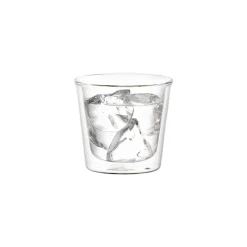 Cast Double Wall Rock Glass