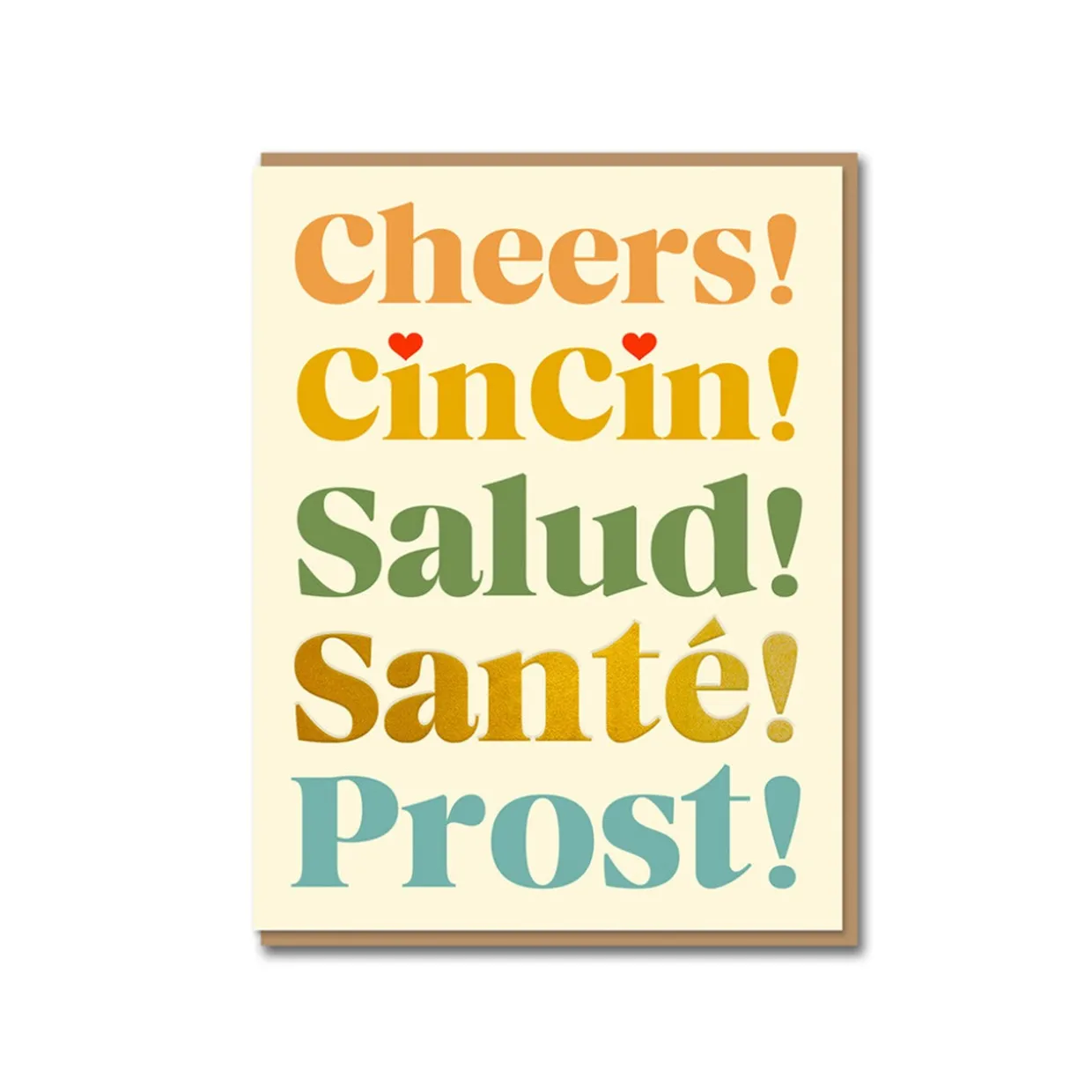 Cheers-Cin Cin Greeting Card
