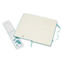 Classic Large Hard Cover Notebook Plain Reef Blue