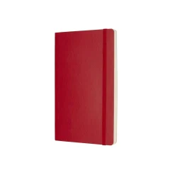 Classic Large Soft Cover Notebook Plain Scarlet Red