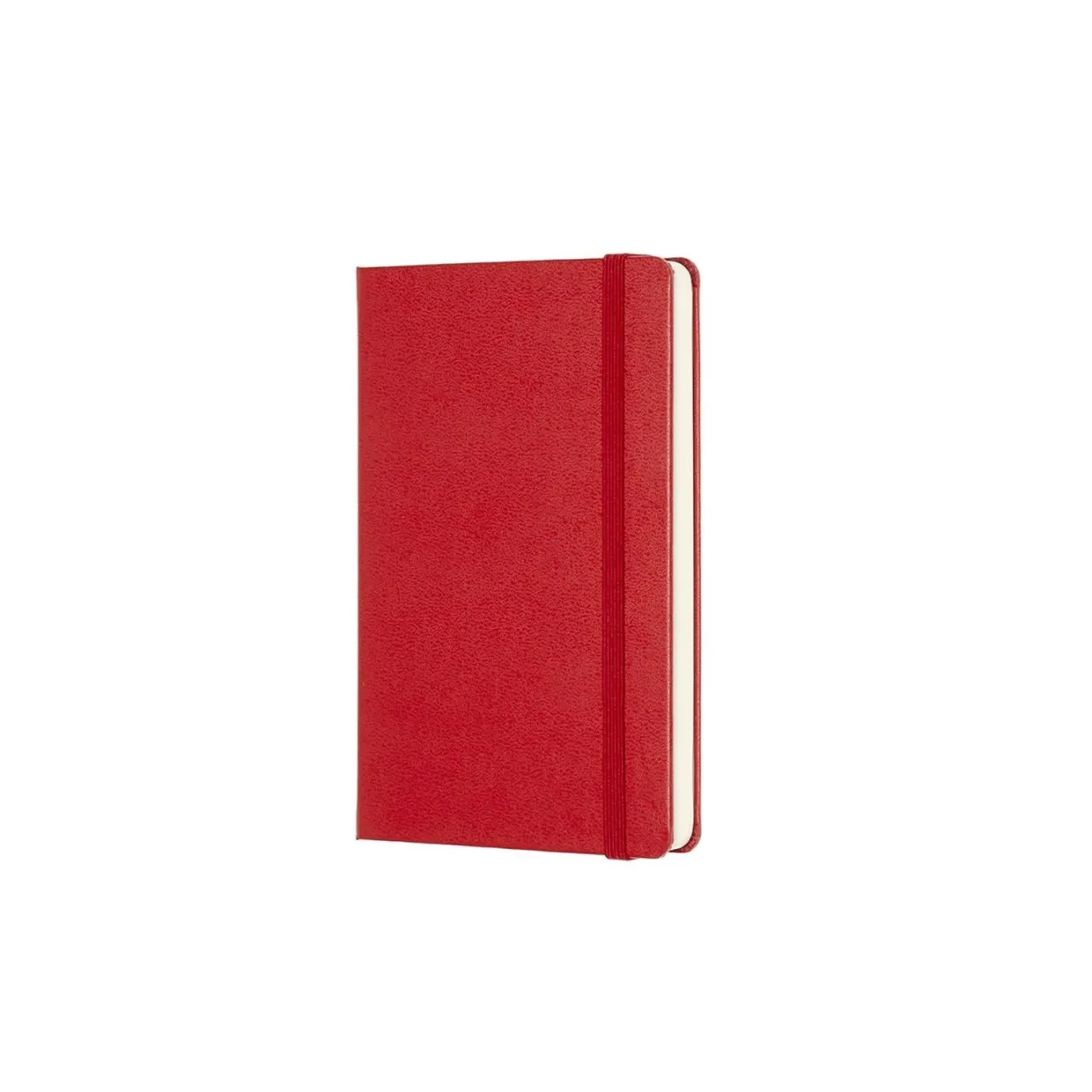 Classic Pocket Hard Cover Notebook Plain Scarlet Red
