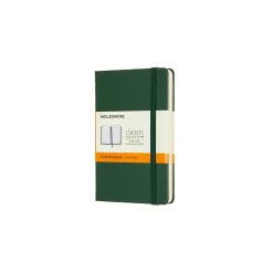 Classic Pocket Hard Cover Notebook Myrtle Green Ruled
