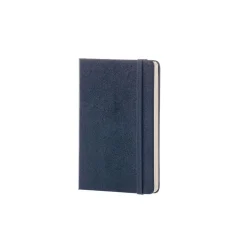 Classic Pocket Hard Cover Notebook Sapphire Blue Plain