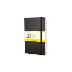 Classic Pocket Hard Cover Notebook Grid Black