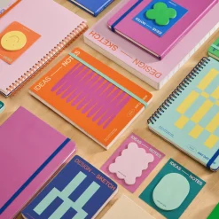 Coral Open Bound Notebook Ruled A5