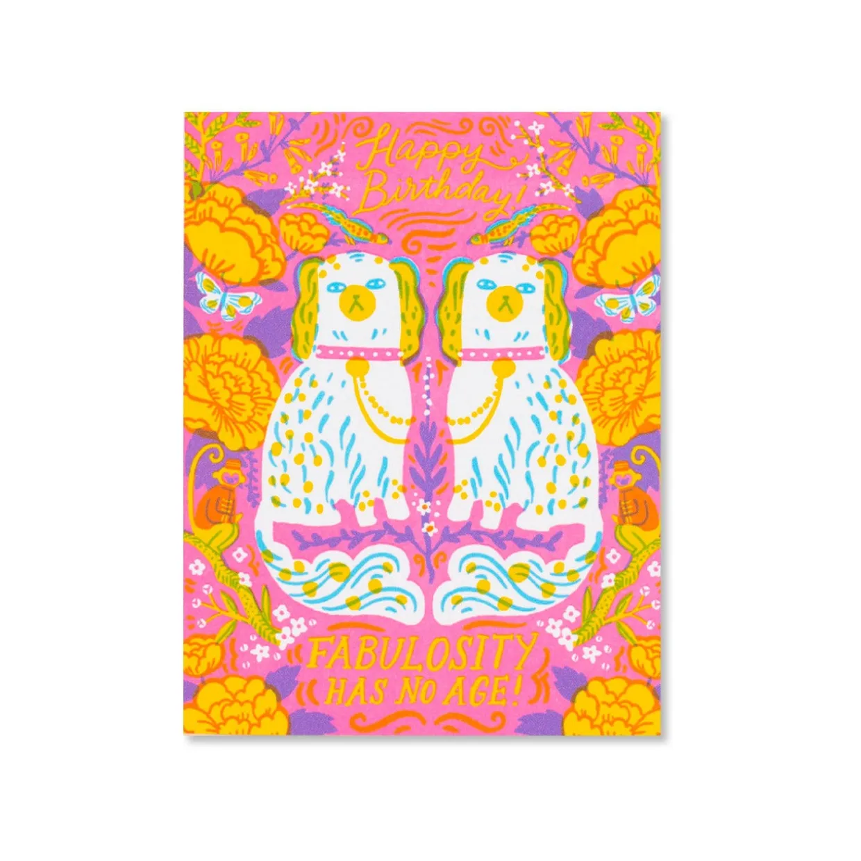 Fabulosity Birthday Spaniels Greeting Card