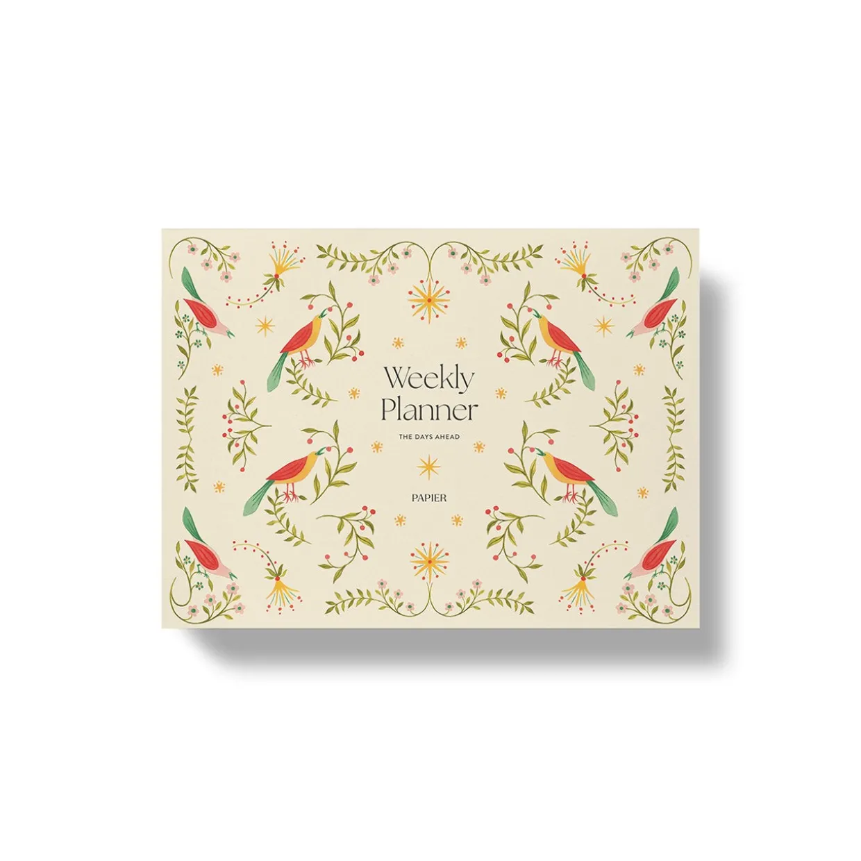 Folklore Birds Weekly Desk Planner A5