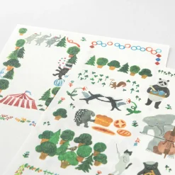 Forest Animal Decoration Sticker Sheets Set of 2