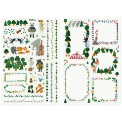 Forest Animal Decoration Sticker Sheets Set of 2