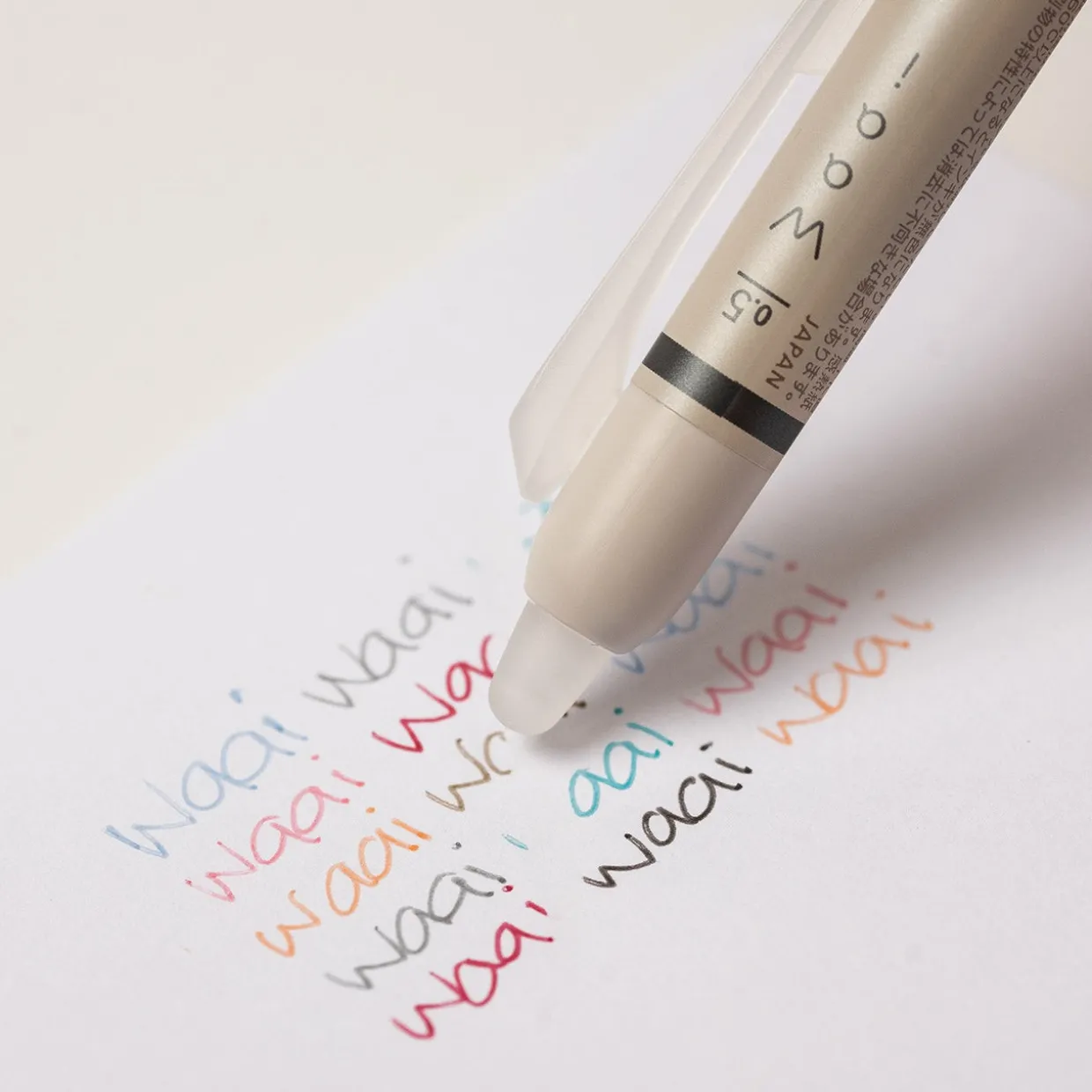 FriXion Clicker Waai Erasable Pastel Gel Pens Set of 8