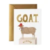 G.O.A.T. Greeting Card