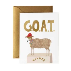 G.O.A.T. Greeting Card