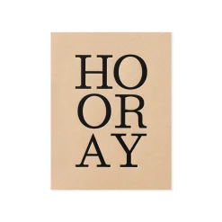 HOORAY Greeting Card