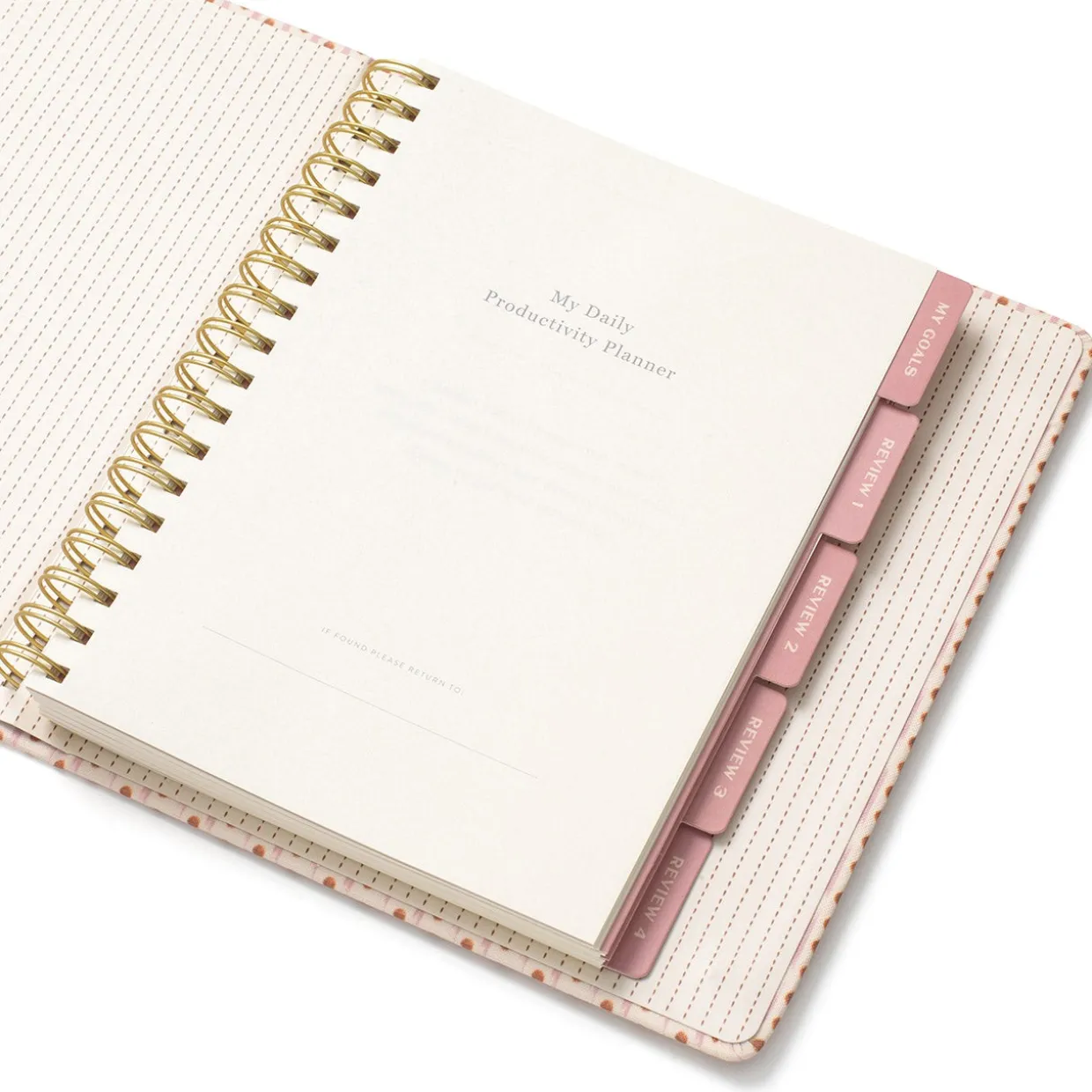 Ikat Stripe Concealed Spiral Planner