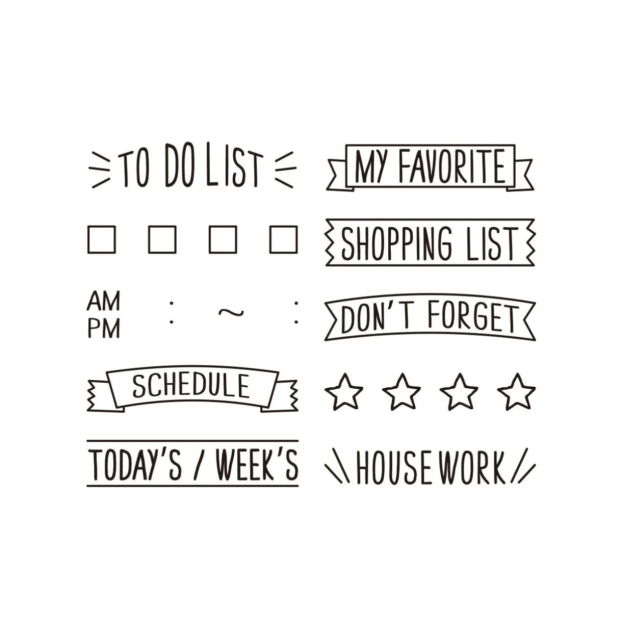 Journaling Stamps