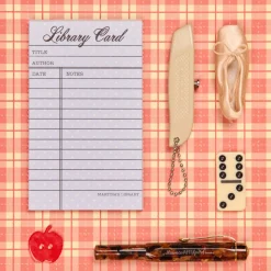 Library Card Reading Memo Pad