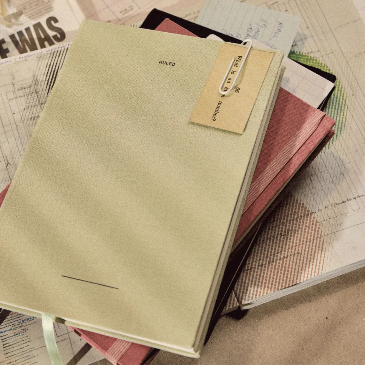 Linen Bound Notebook Ruled A5