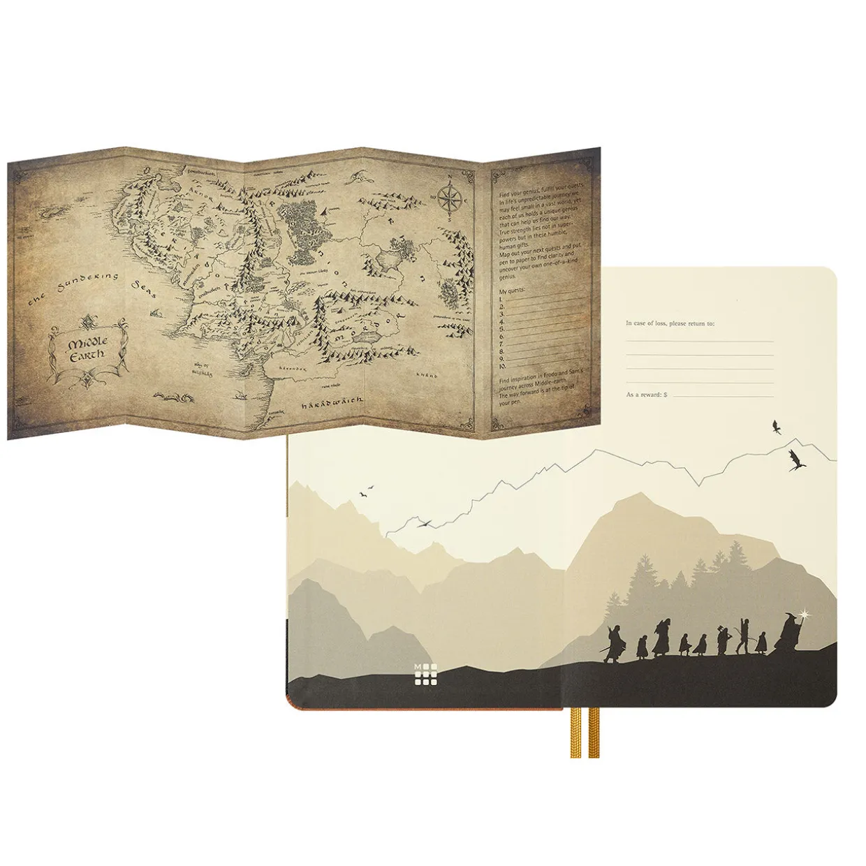 Lord of the Rings Frodo and Sam Boxed Notebook Large