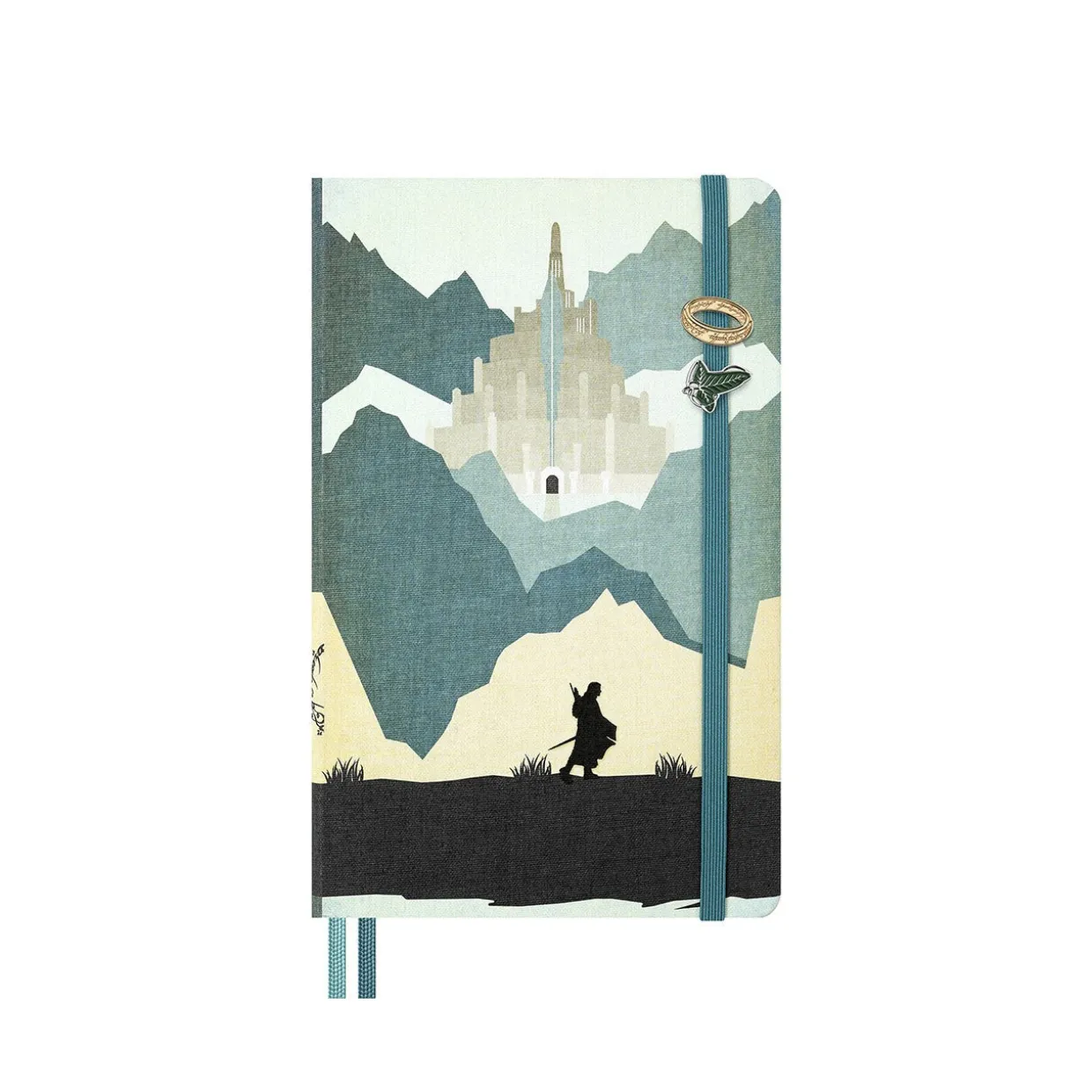 Lord of the Rings Ring and Leaf Pin Bundle Set of 2