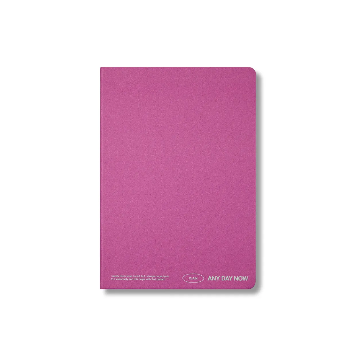 Magenta Any Day Notebook Plain A5