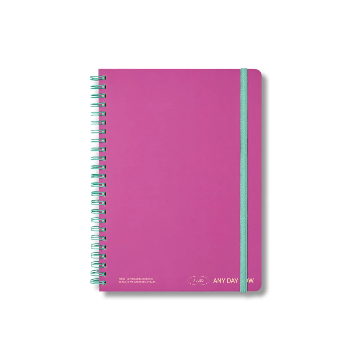 Magenta Spiral Notebook Ruled A5