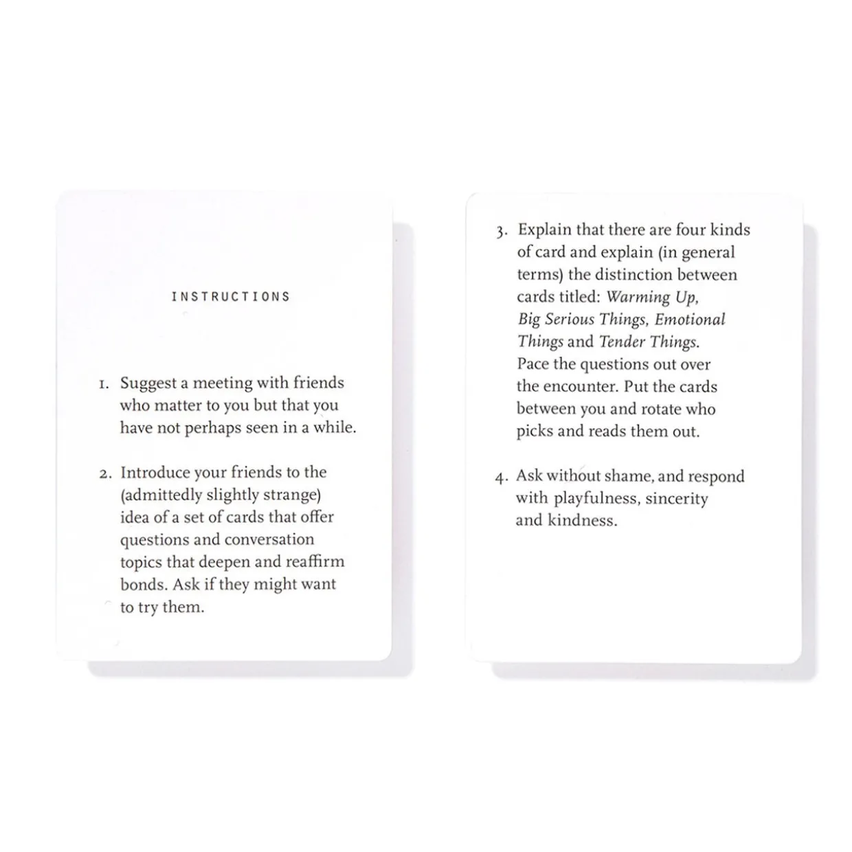 Meeting Friends Conversation Cards
