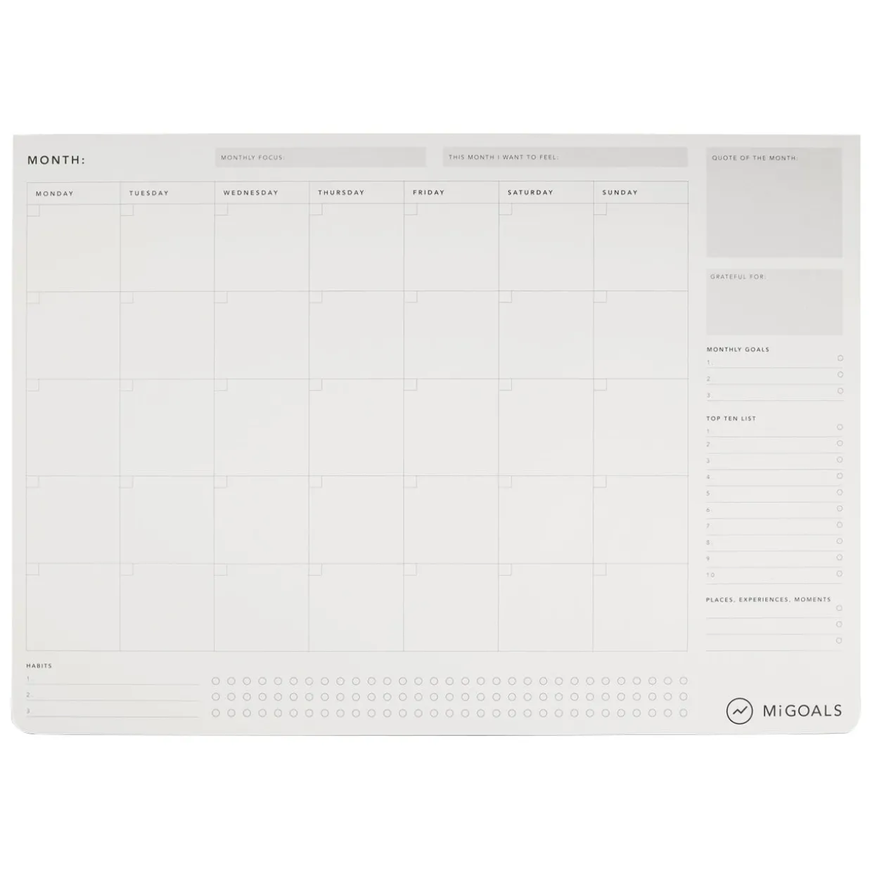 Monthly Desk Pad