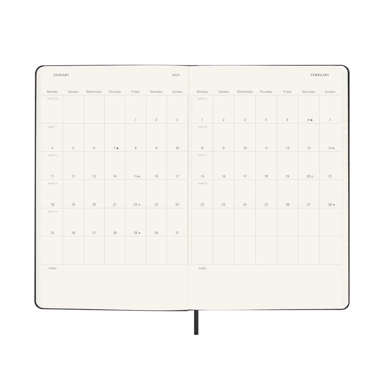 2026-27 18 Month Weekly Notebook Hard Cover Diary Large