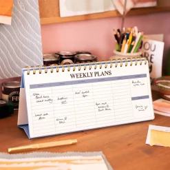 Paper Plans Spiral Top Weekly Desk Pad