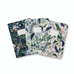 Peacock Stitched Notebook Set