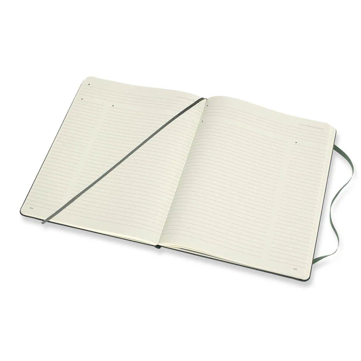 Professional Extra Large Hard Cover Notebook Forest Green