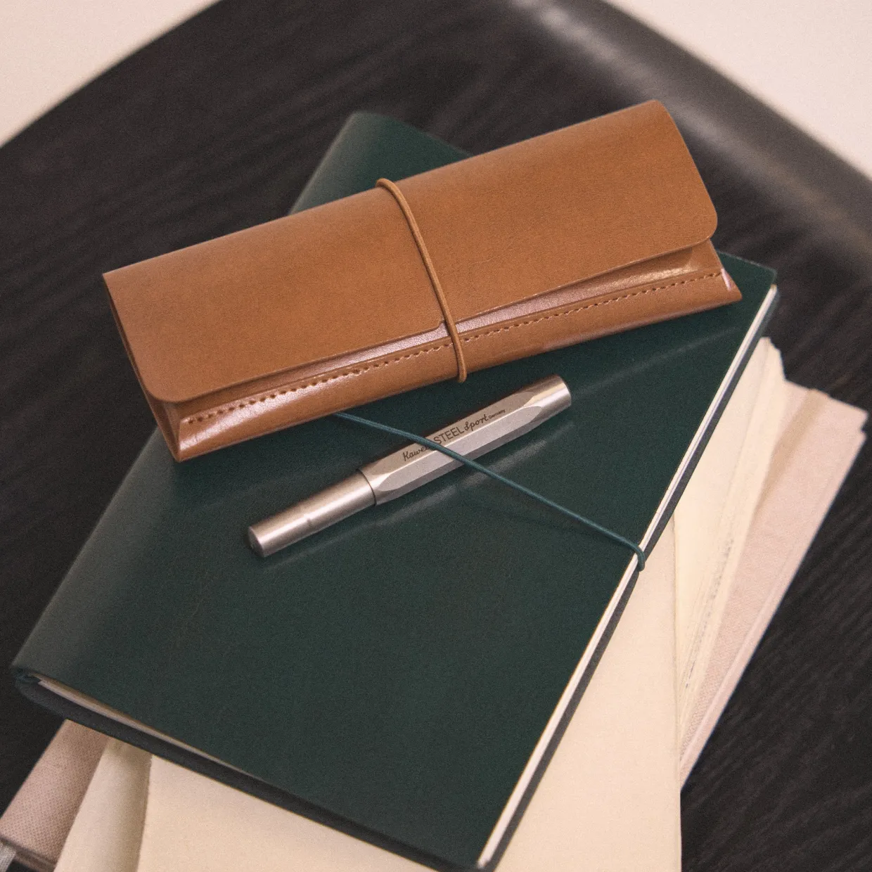 Recycled Leather Pen Case