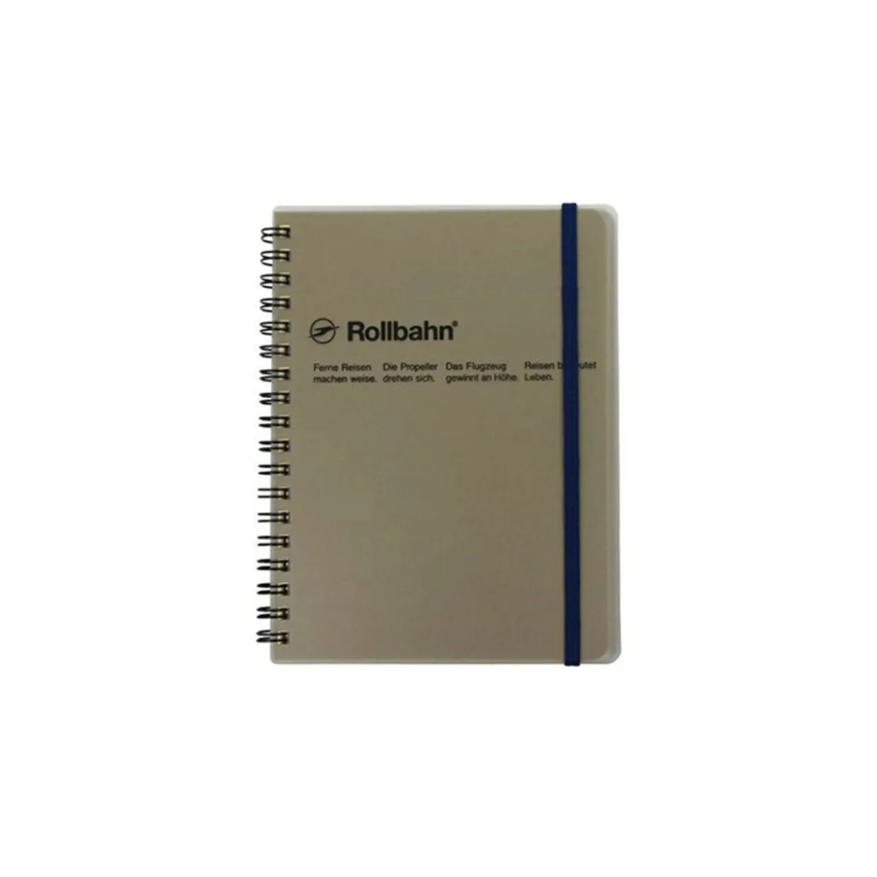 Rollbahn Large Spiral Notebook Clear