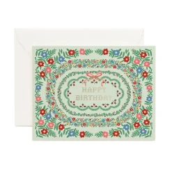 Rosette Birthday Greeting Card
