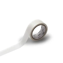 Silky White Washi Tape Single Roll