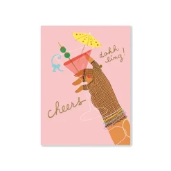 Sip Sip Darling Greeting Card