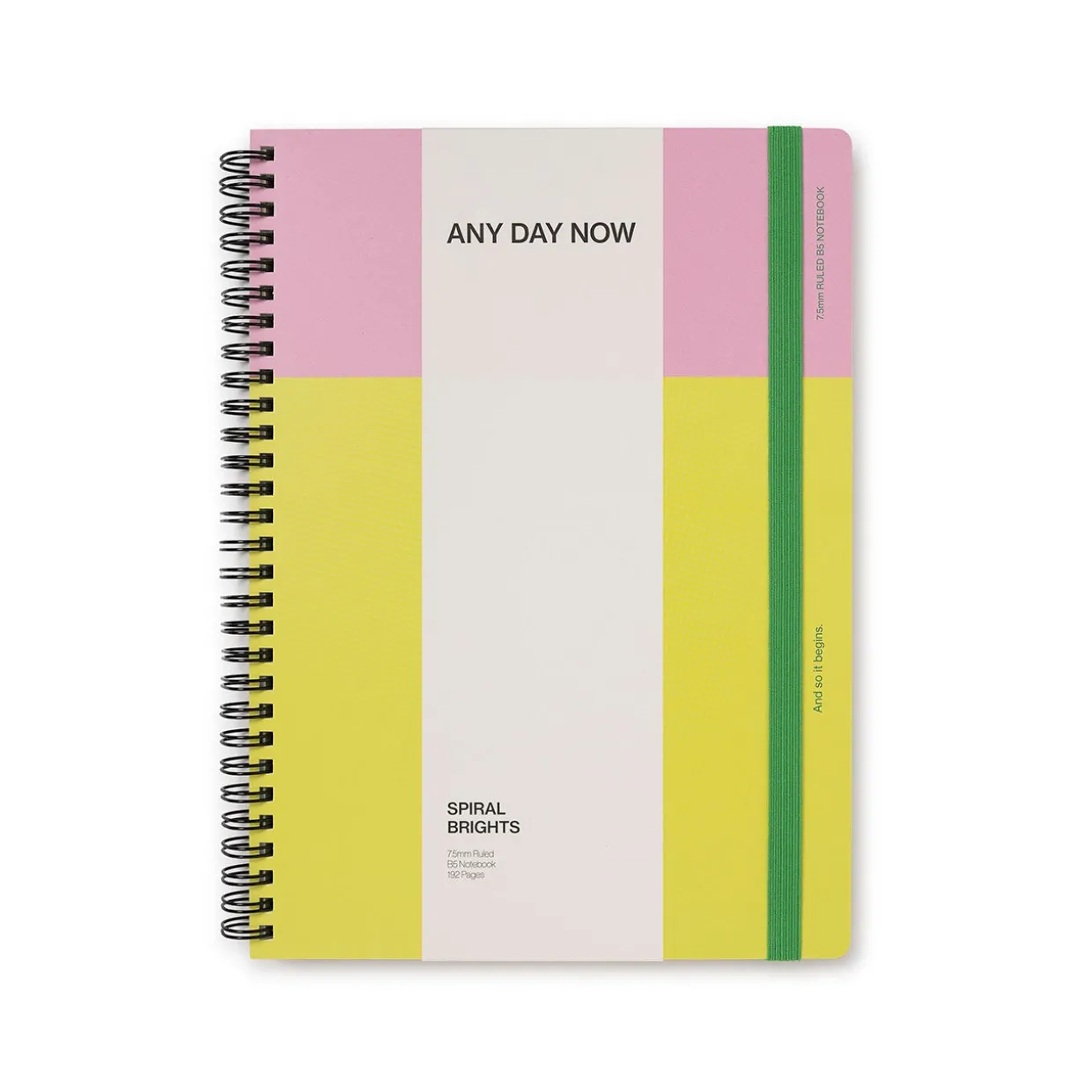 Spiral Bright Notebook B5 Ruled