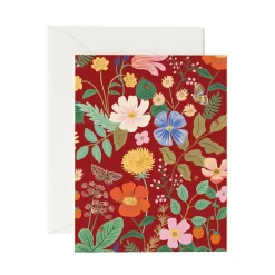 Strawberry Fields Red Greeting Card