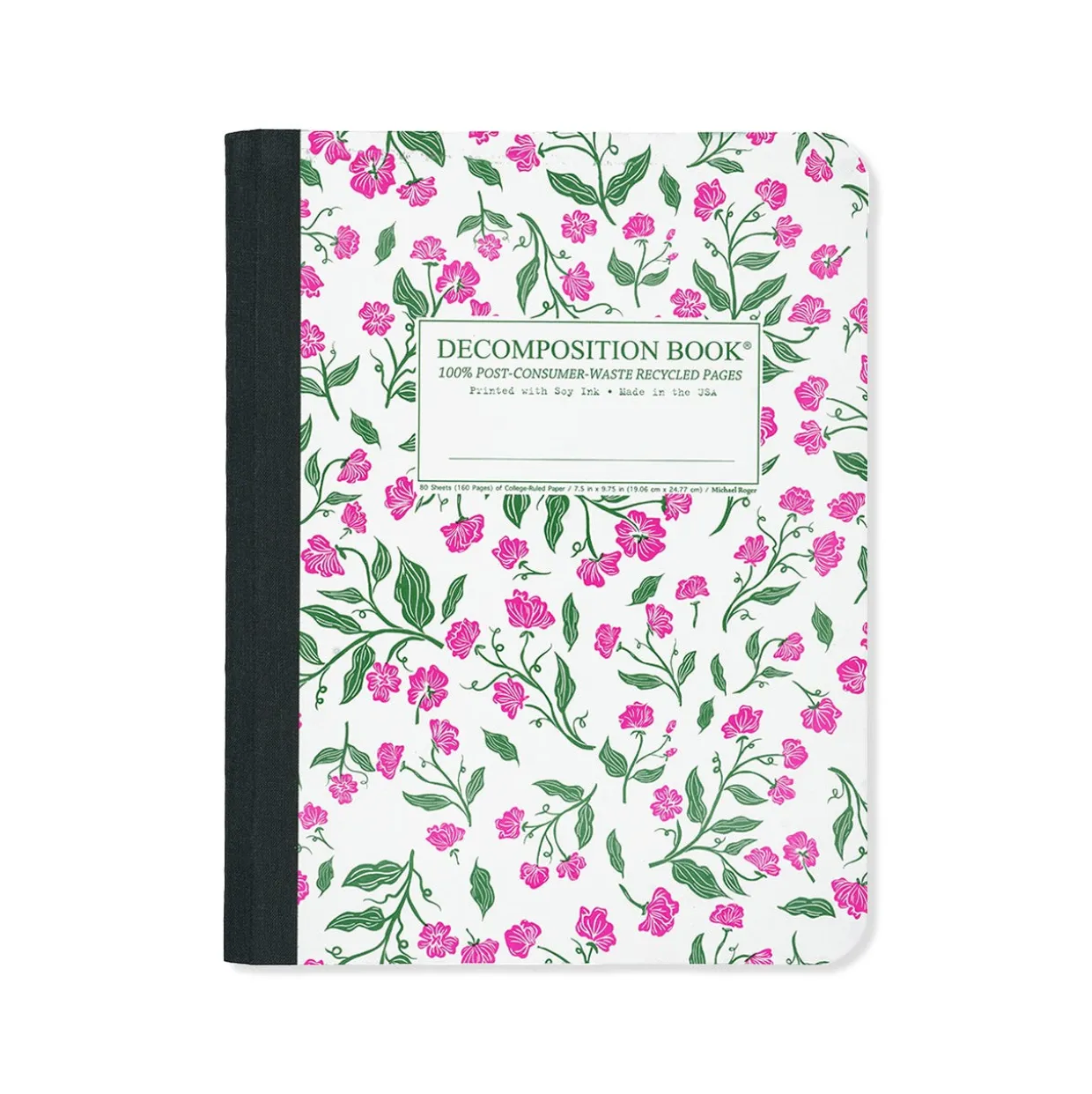Sweet Peas Large Notebook