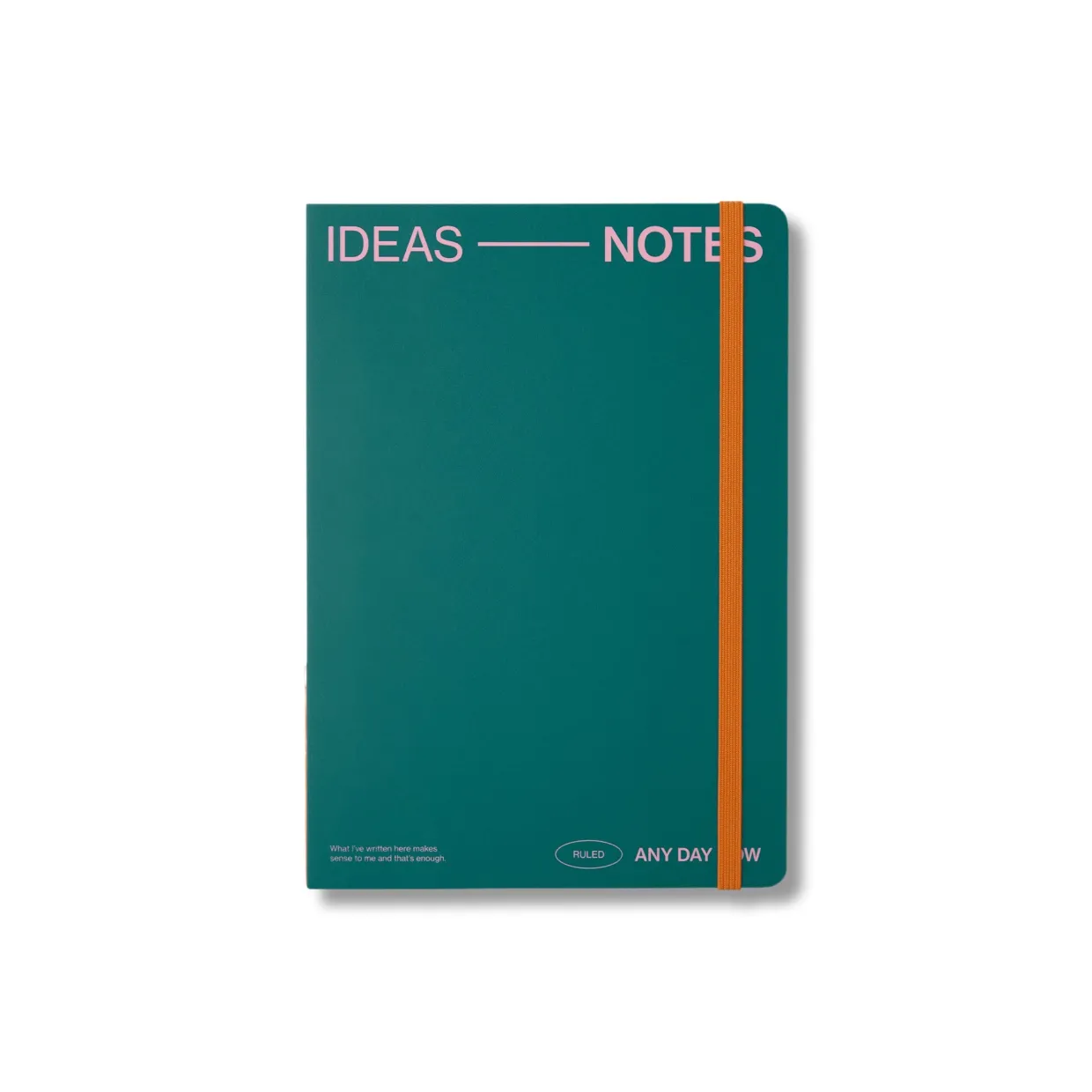 Teal Open Bound Notebook Ruled A5