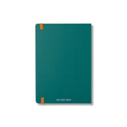 Teal Open Bound Notebook Ruled A5