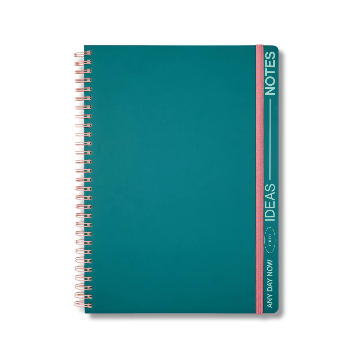Teal Spiral Notebook Ruled B5