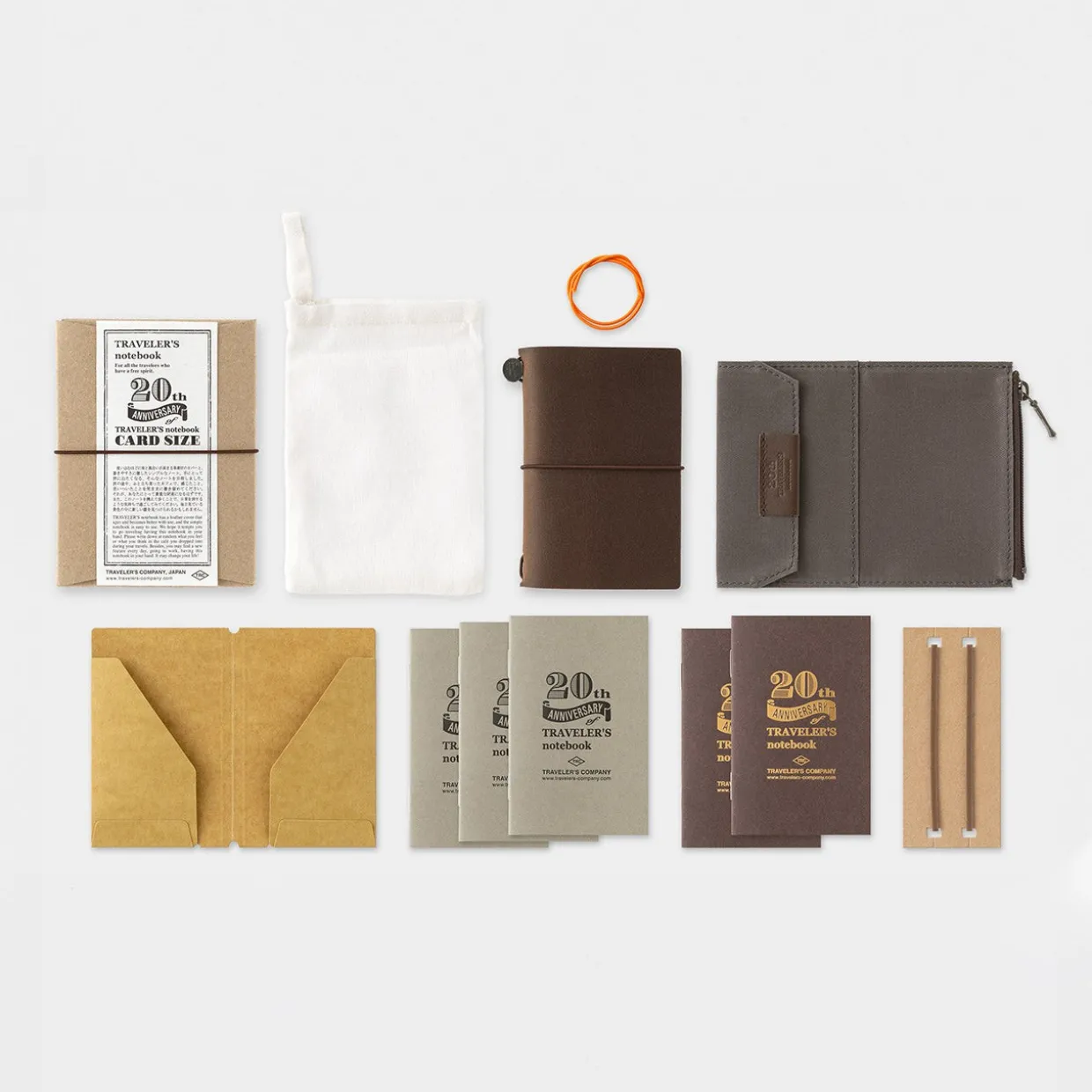 Traveler's Notebook 20th Ann. Card Size Set