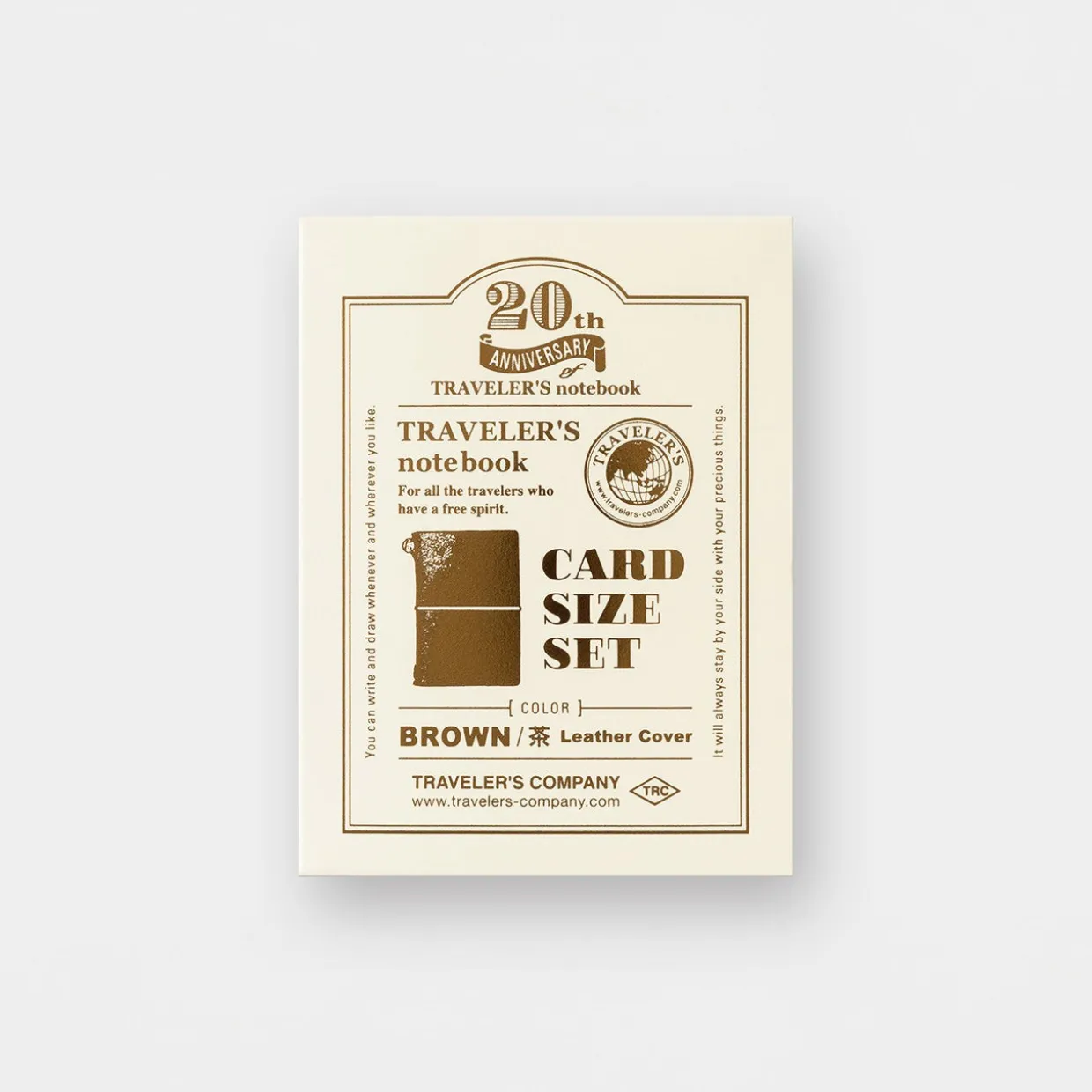 Traveler's Notebook 20th Ann. Card Size Set