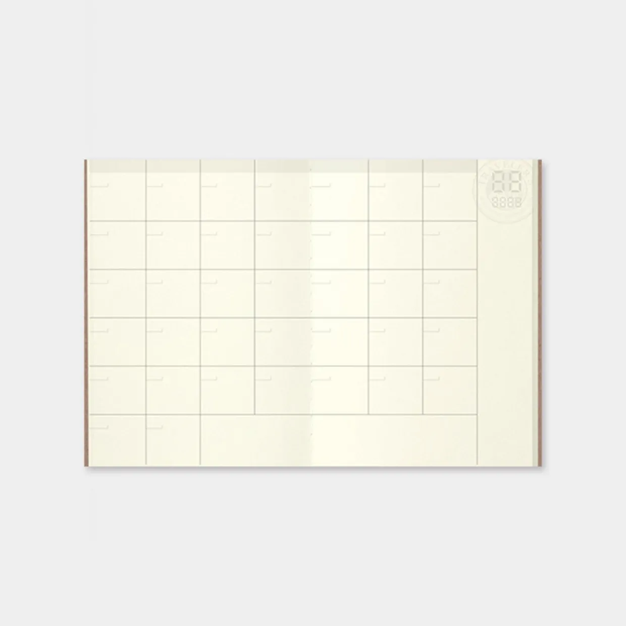 Traveler's Notebook Undated Diary Refill Monthly