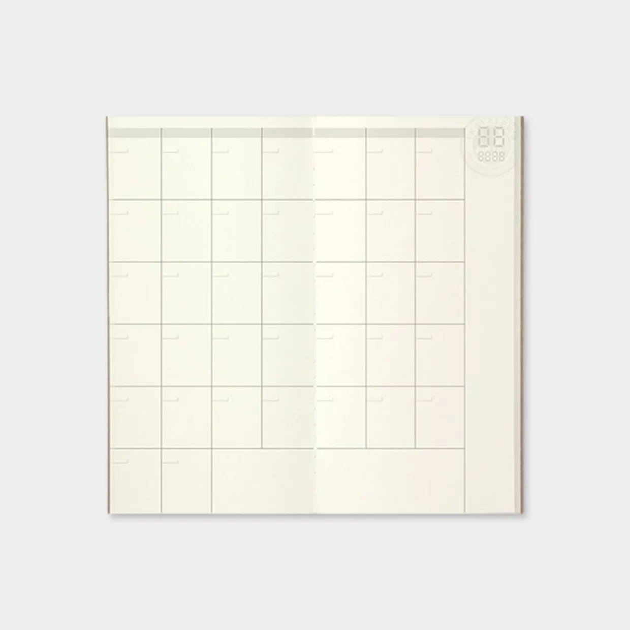 Traveler's Notebook Undated Diary Refill Monthly